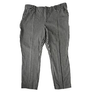 Stylish Black and White Checkered Women's Pants